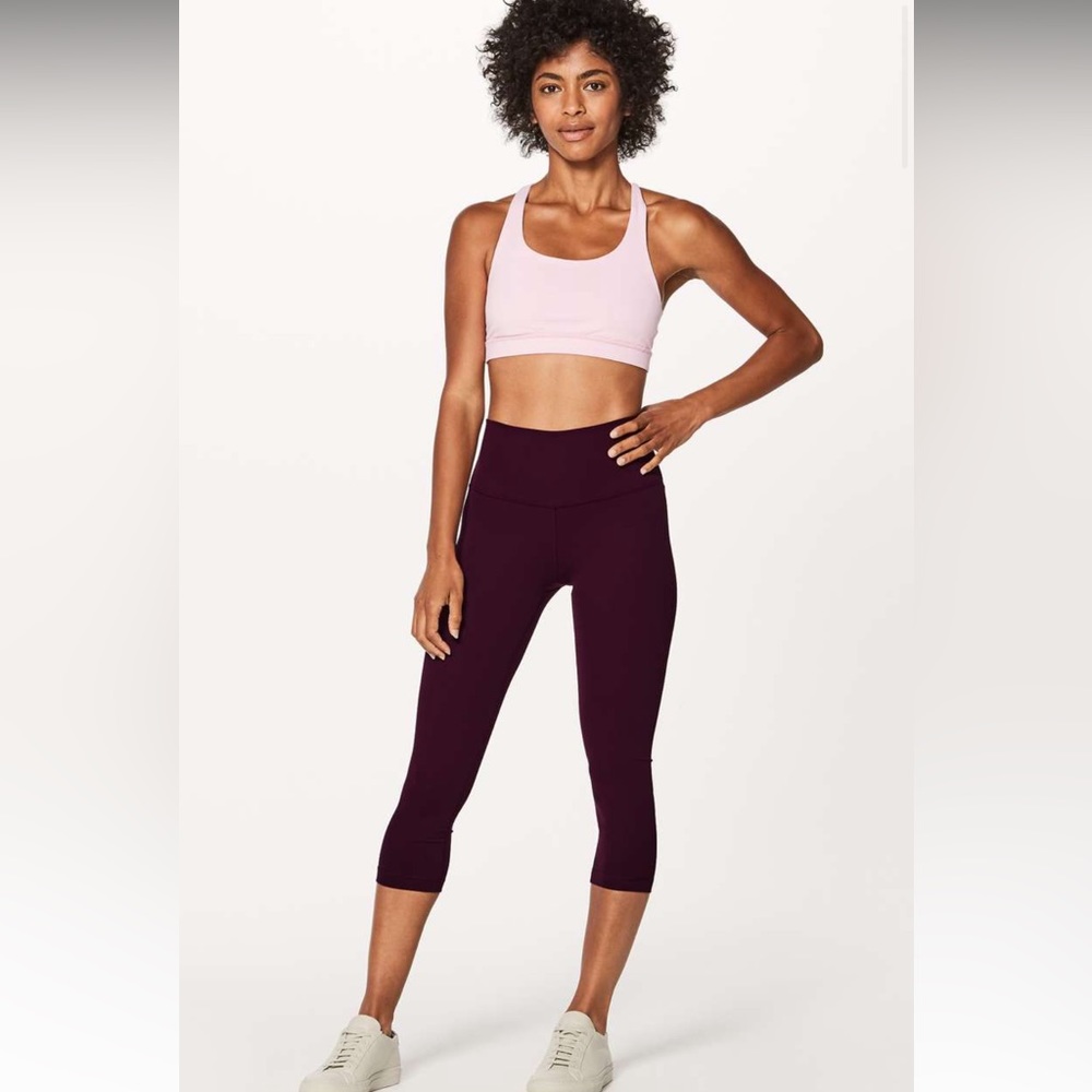 Lululemon Wunder Under Crop Dark Adobe - Size 4 - Picture 2 of 8